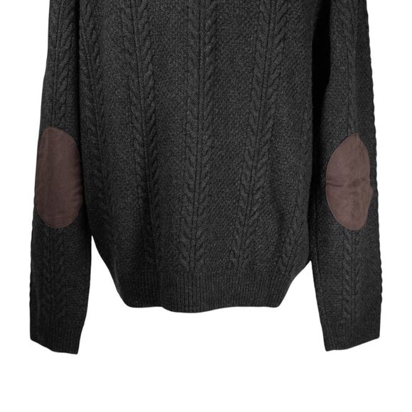 Jos. A. Bank Reserve Mens Cardigan Sweater XXL Gray Wool Blend Cable Knit Button - Picture 7 of 7